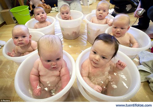 Personas de Bebes En Cubos