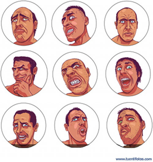 Dibujos de Caras De Angustia