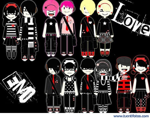 Dibujos de Emo Love