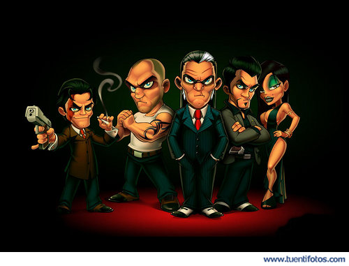 Dibujos de Mafiosos