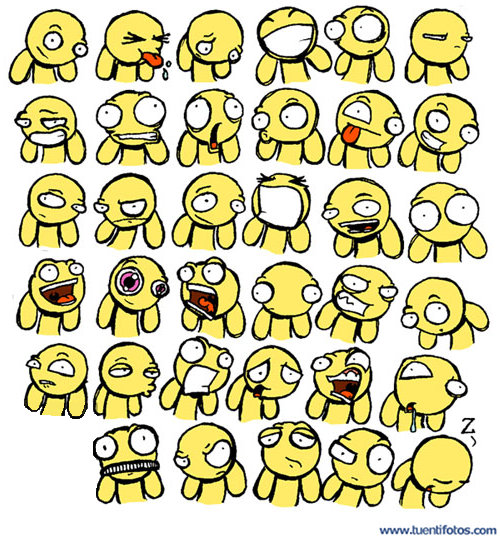Dibujos de Monigotes Amarillos