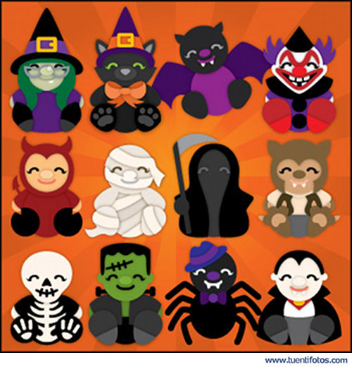 Dibujos de Monstruitos Halloween