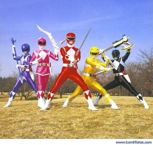 Series de Power Rangers En Acción