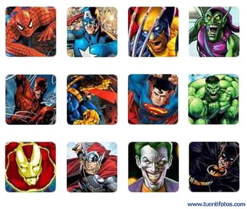 Dibujos de Retratos De Superheroes