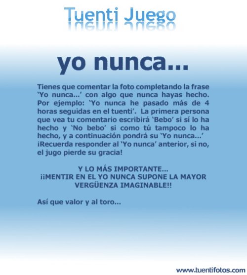 Juegos de Yo Nunca