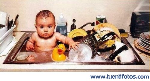 Tiernas de Bebe Lavaplatos