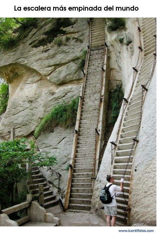 Increibles de La Escalera Más Empinada Del Mundo