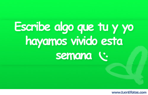 Frases de Vivido Esta Semana