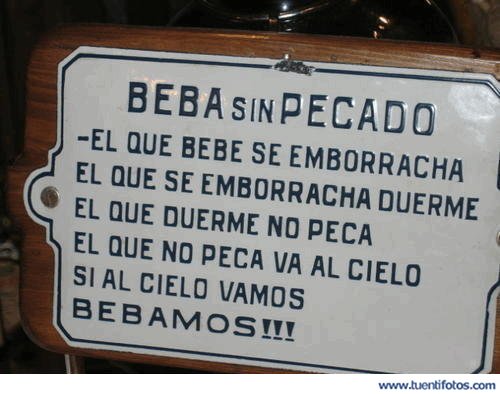 Señales de Bebamos Sin Pecado