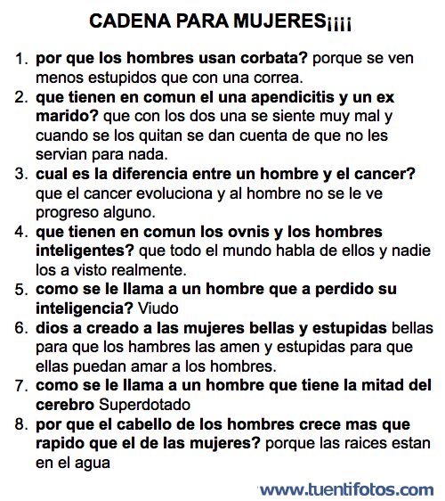 Feminista de Cadena Para Mujeres
