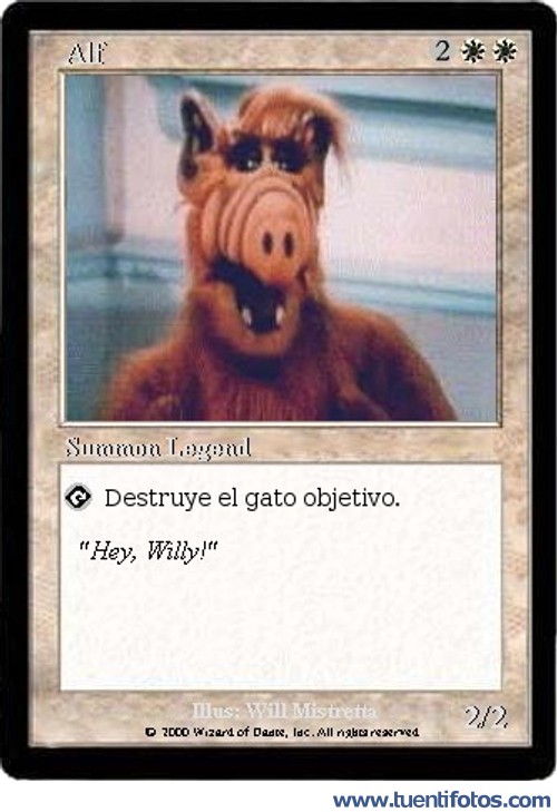 Bromas de Carta Magic De Alf