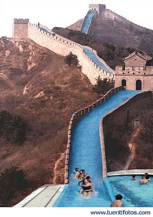 Bromas de Los Chinos Aprovechan Su Muralla