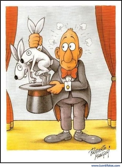 Dibujos de Mago Con Conejos Empalmados