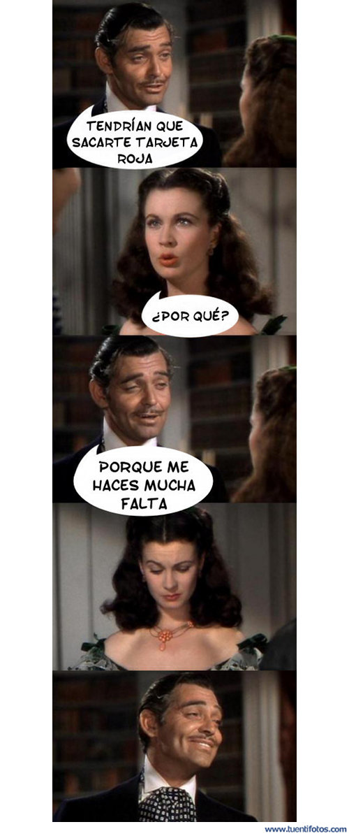 Chistes de Sacarte Tarjeta Roja