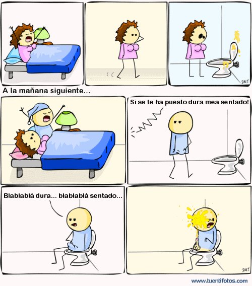 Chistes de Si Se Te POne Dura, Mea Sentado