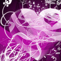 Miniatura de Corazón Violeta