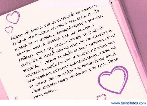 Desamor de Carta Porque Me Gustas