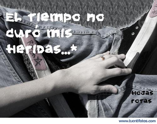 Desamor de El Tiempo No Curo Mis Heridas