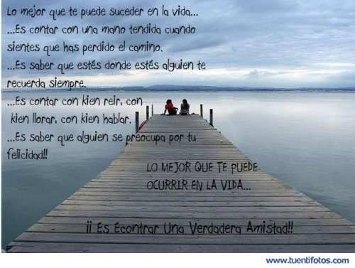 Amistad de Lo Mejor Que Te Puede Ocurrir