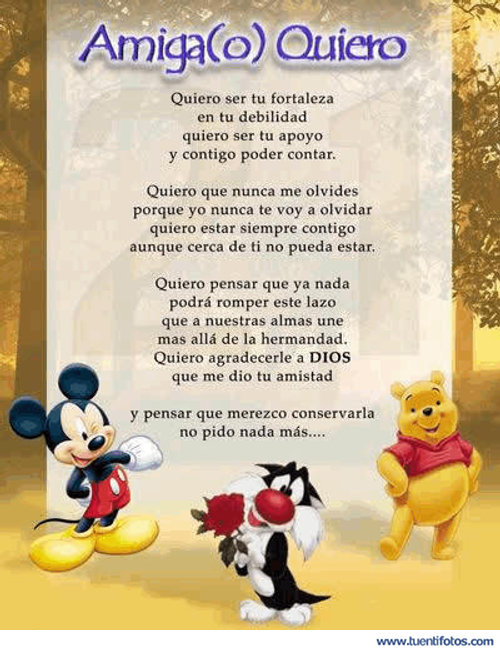 Amistad de Quiero Ser Tu Fortaleza