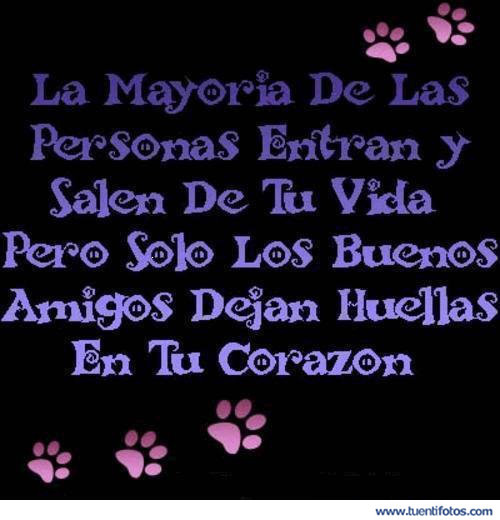 Amistad de Solo Los Amigos Dejan Huellas
