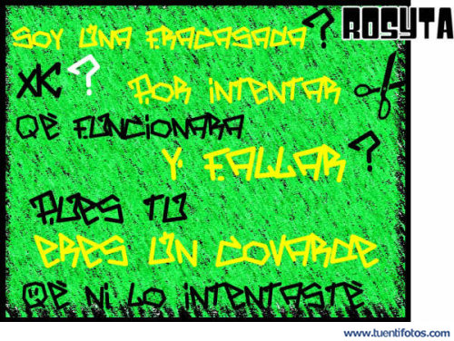 Textos de Soy Una Fracasada